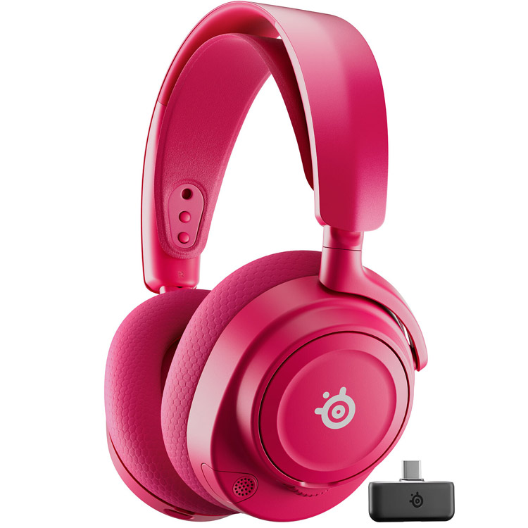 خرید هدست SteelSeries Arctis Nova 7 نسل دو - بی‌سیم - سرخابی