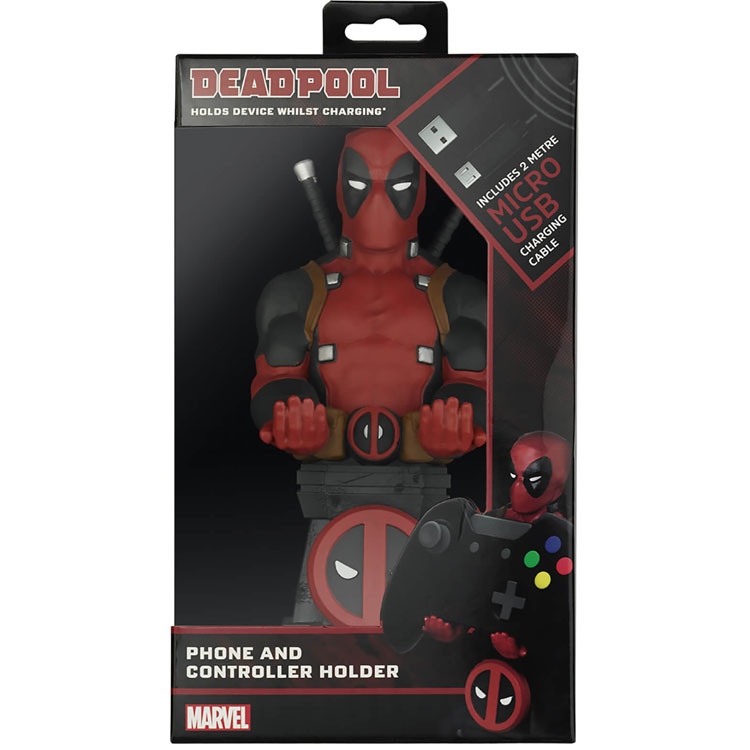 خرید عروسک نگهدارنده کنترلر و موبایل- به همراه کابل شارژ دو متری - مدل Deadpool