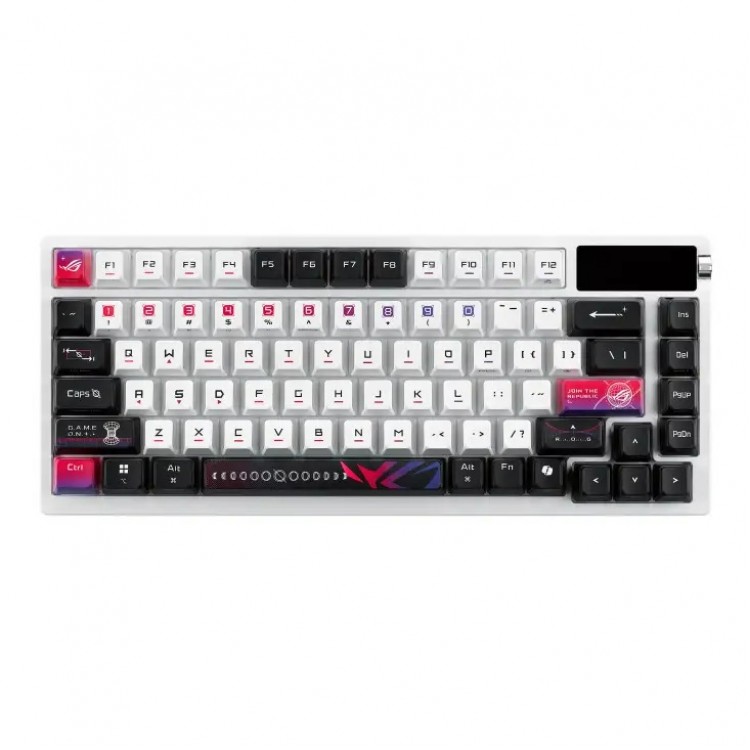 خرید کیبورد Asus ROG Azoth X - بی‌سیم - سوییچ مکانیکی ROG NX Snow V2 - سفید
