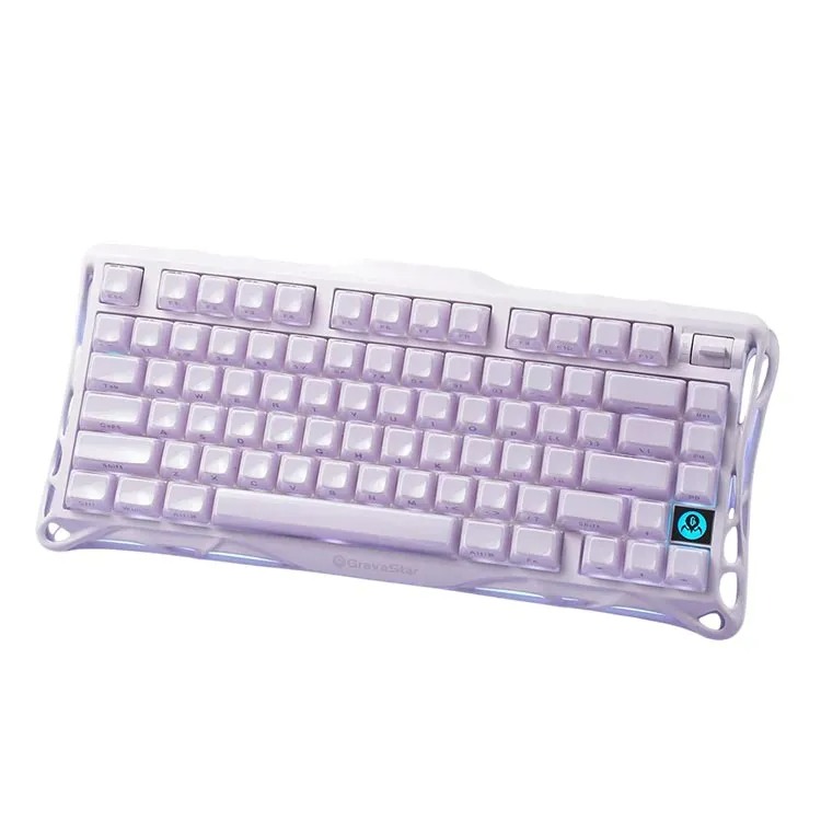 خرید کیبورد GravaStar Mercury K1 - بی‌سیم - سوییچ مکانیکی - رنگ Lavender Purple