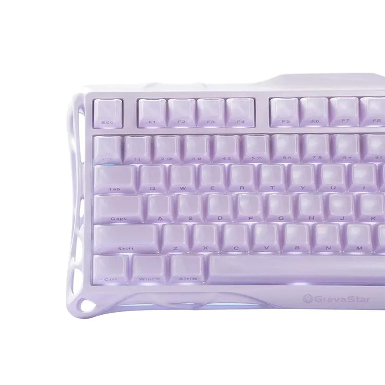 خرید کیبورد GravaStar Mercury K1 - بی‌سیم - سوییچ مکانیکی - رنگ Lavender Purple