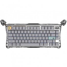 GravaStar Mercury K1 Pro Wireless Mechanical Gaming Keyboard - Silver Grey