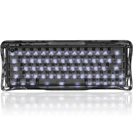 GravaStar Mercury V60 Wired Magnetic Gaming Keyboard - Onyx Crystal
