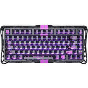 GravaStar Mercury V75 Lite Wired Magnetic Gaming Keyboard - Transparent Black