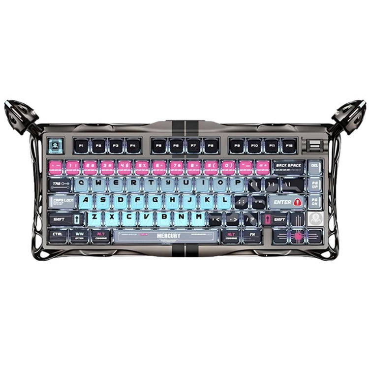 خرید کیبورد GravaStar Mercury V75 Pro - سوییچ مغناطیسی - طرح Cyberpunk