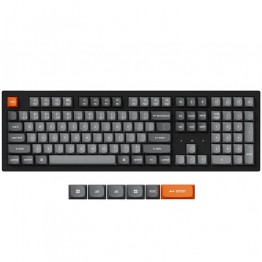 Keychron K10 Max RGB QMK Wirelss Mechanical Keybaord - Hot-Swappable Super Red Switch - Black