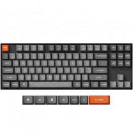 Keychron K8 Max RGB QMK Wireless Mechanical Gaming Keyboard - Super Brown Switch - Black