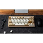 خرید کیبورد Keychron Q1 نسخه دارای دکمه پیچی - سوییچ قهوه‌ای - آبی تیره/آبی