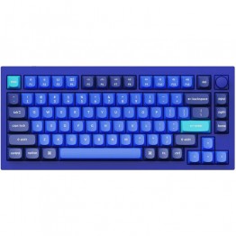 Keychron Q1 QMK Custom Mechanical Keyboard - Knob Version - Brown Switch - Navy Blue/Blue