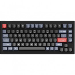Keychron V1 Custom Mechanical Keyboard - Red Switch - Carbon Black