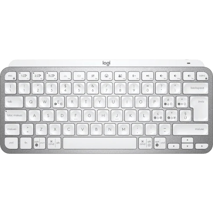 خرید کیبورد Logitech MX Keys Mini - بی‌سیم - خاکستری کم رنگ