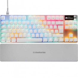 SteelSeries Apex Pro TKL Gen 3 Magnetic Gaming Keyboard - HyperMagnetic OmniPoint 3.0 Switch - White