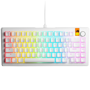 Glorious GMMK 3 75% Mechanical Gaming Keyboard - Glorious Fox Switch - White