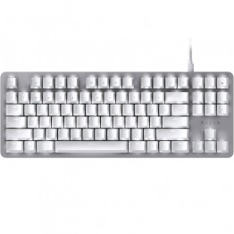 Razer Blackwidow Lite TKL Mechanical Keyboard - Orange Switches - Mercury White Edition