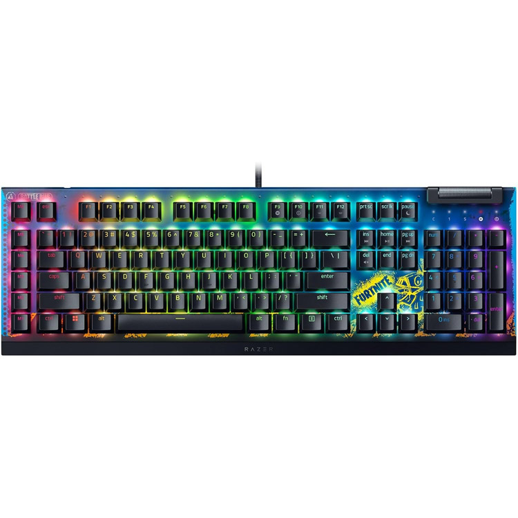 خرید کیبورد Razer Blackwidow V4 X - سوییچ مکانیکی زرد - نسخه Fortnite