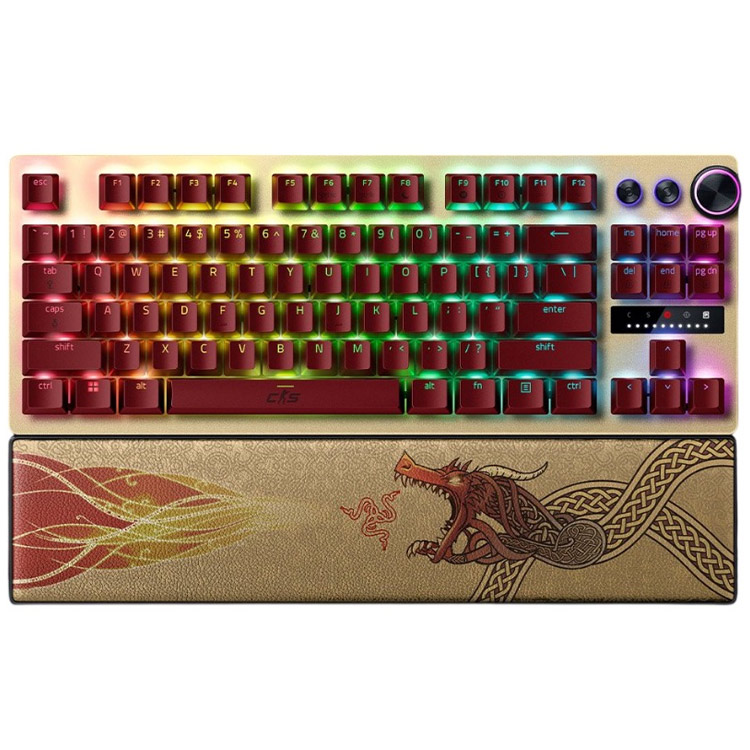 خرید کیبورد Razer Huntsman V3 Pro Tenkeyless - سوییچ ترکیبی آنالوگ - اپتیکال - نسخه Counter-Strike 2