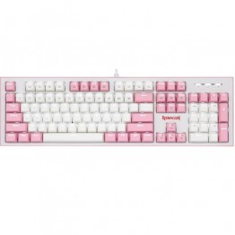 Redragon Hades X K623 Mechanical Gaming Keyboard - White/Pink