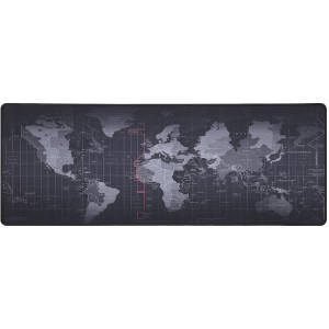 Gamin Mouse Pad - Black World Map