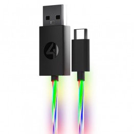 4Gamers Light Up USB-C Charging Cable - 3M