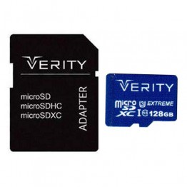 Verity Micro SDXC UHS-I Card with Adapter - 128GB