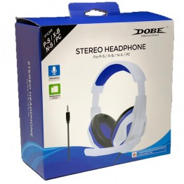 DOBE Stereo Headphone for P-S /X-B/N-S/PC - White