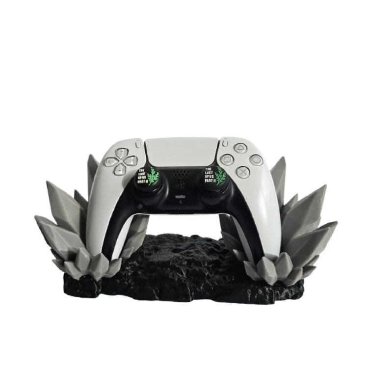 خرید پایه گیم پد روسان - طرح کریستال خاکستری