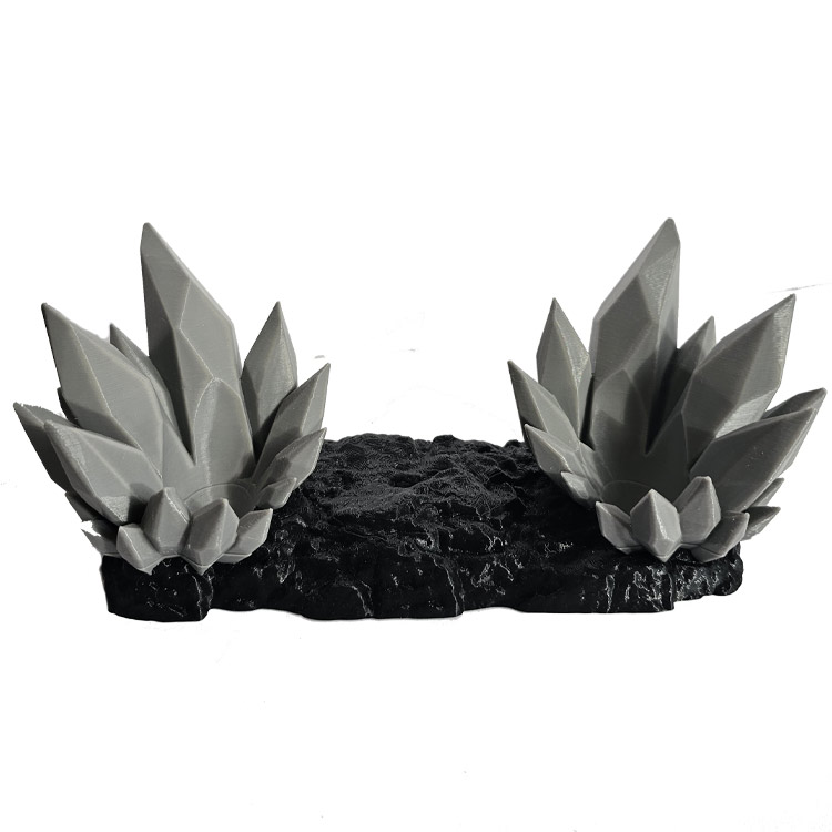 خرید پایه گیم پد روسان - طرح کریستال خاکستری