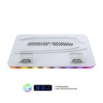 خرید پایه خنک کننده و شارژر Dobe برای PS5 اسلیم - سفید