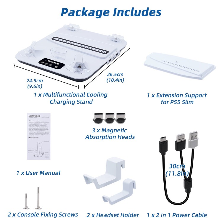 خرید پایه همه کاره Dobe برای PS5 و PS5 اسلیم