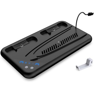 Dobe Multi-Function Cooling Charging Dock for PS5 - Black