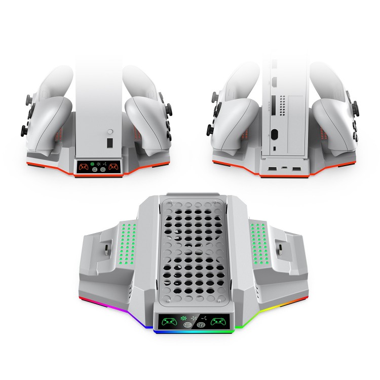 خرید پایه چندکاره DOBE RGB LED برای XBOX Series S - سفید