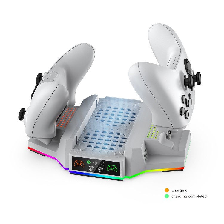خرید پایه چندکاره DOBE RGB LED برای XBOX Series S - سفید