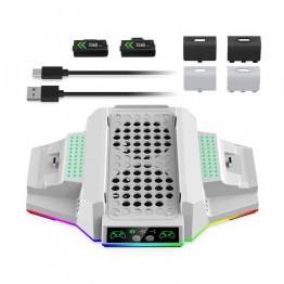 Dobe RGB LED Multifunctional Cooling Stand for X-Series S - White