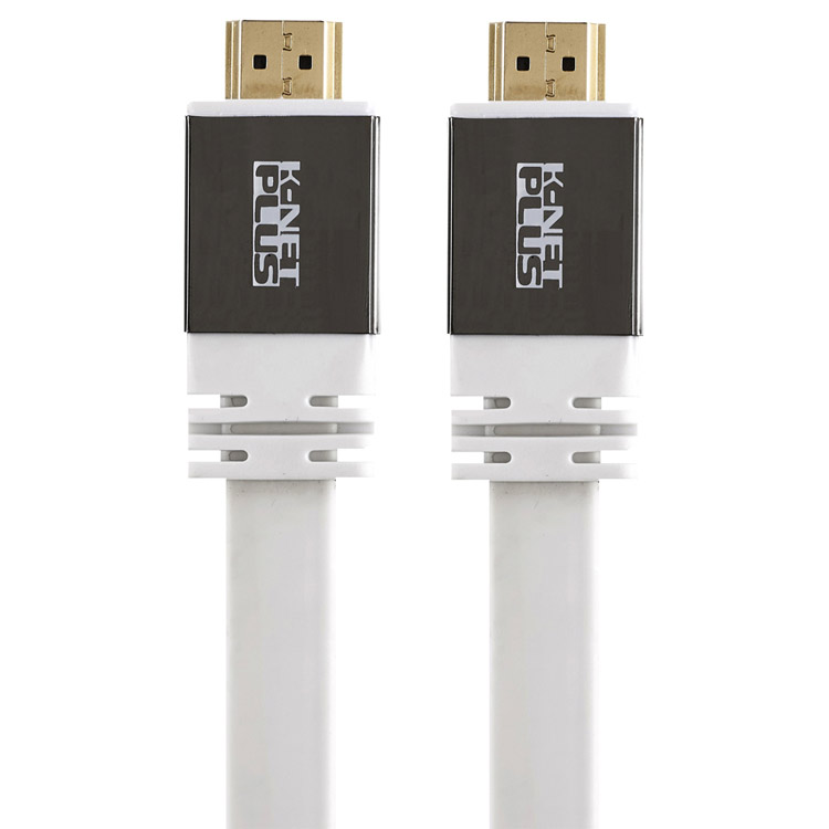 کابل HDMI 4K مدل K-Net Plus - سفید - 1.8 متر