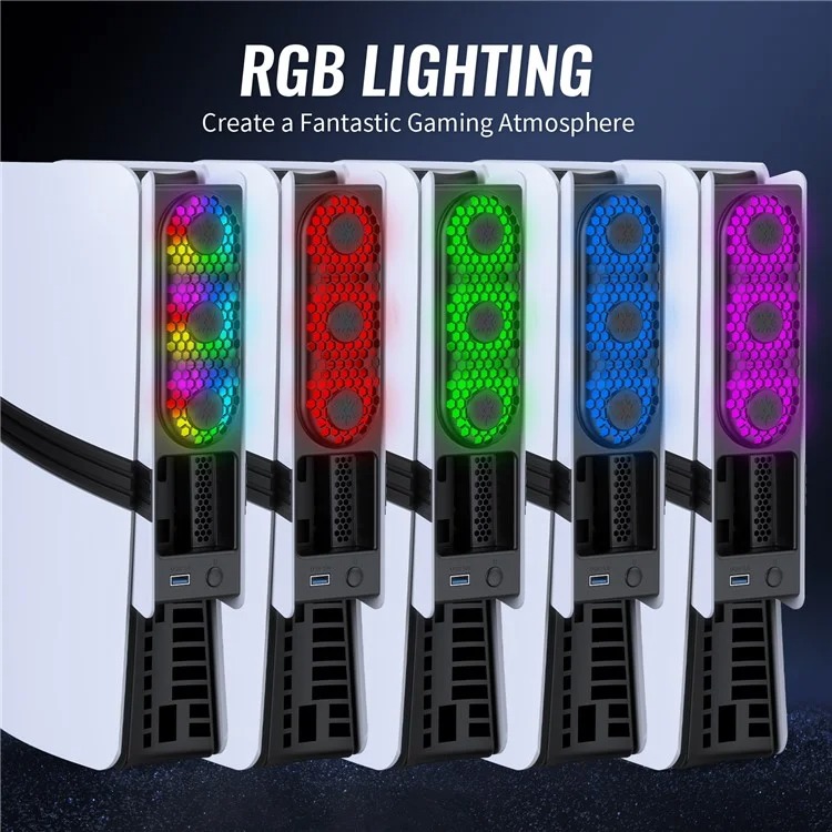 خرید فن JYS RGB برای PS5 پرو و اسلیم