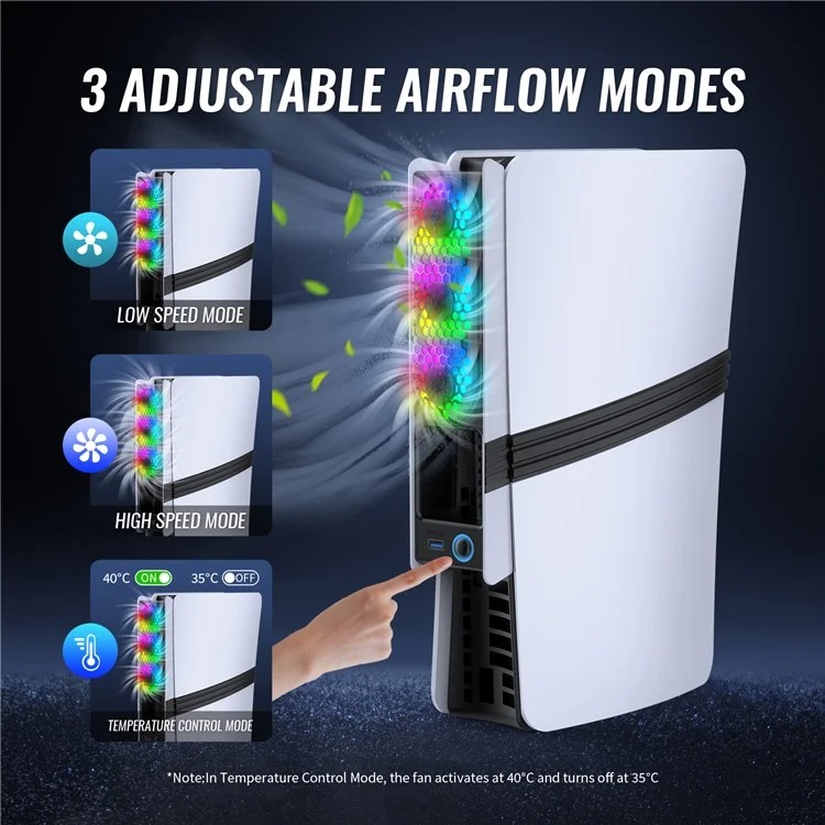 خرید فن JYS RGB برای PS5 پرو و اسلیم