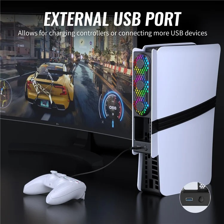 خرید فن JYS RGB برای PS5 پرو و اسلیم