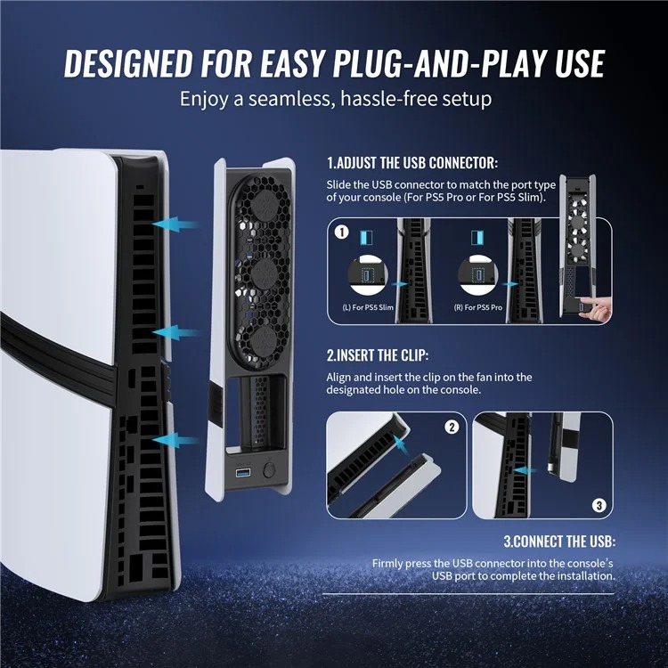 خرید فن JYS RGB برای PS5 پرو و اسلیم