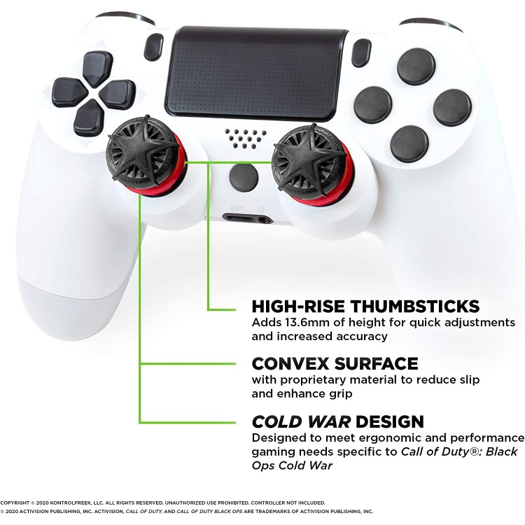 خرید روکش آنالوگ KontrolFreek مخصوص PS5 و PS4 - طرح بازی Call of Duty Black Ops: Cold War