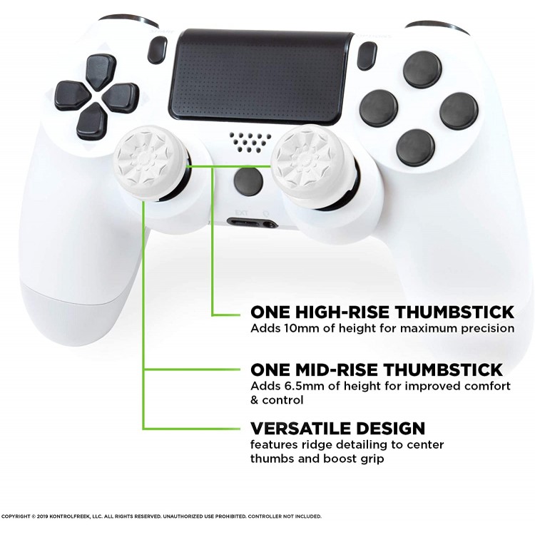 خرید روکش آنالوگ KontrolFreek مخصوص PS5 و PS4 - سفید