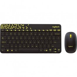 Logitech MK240 Wireless Desktop Mouse & Keyboard - Black/Pale Green