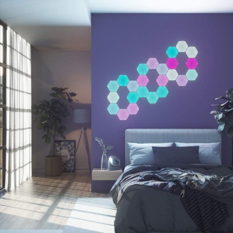 خرید پنل روشنایی هوشمند Nanoleaf - پک Starter Kit شامل ۹ قطعه - شکل شش ضلعی