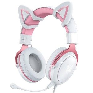 Onikuma X10 Gaming Headset - White/Pink