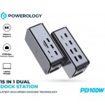 خرید آداپتور 15 کاره دوگانه Powerology