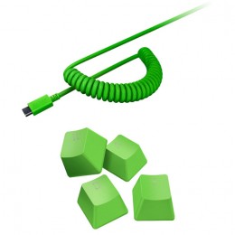 Razer PBT Keycap Upgrade Set + Coiled Cable - Razer Green