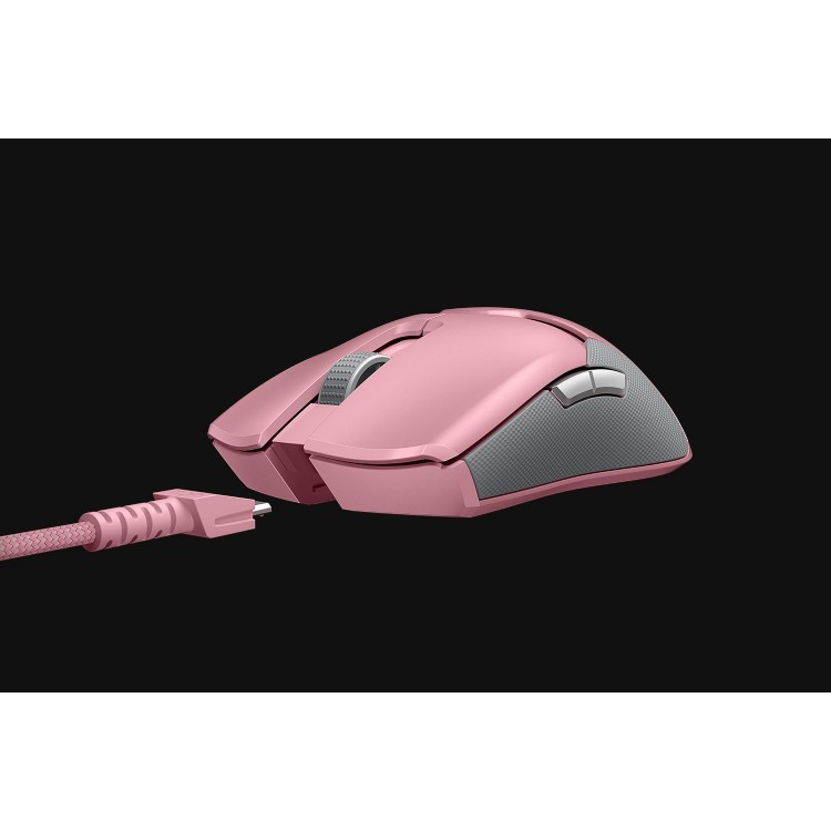 خرید موس گیمینگ Razer Viper Ultimate به همراه پایه شارژ - رنگ Quartz Pink