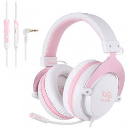SADES MPower Gaming Headset - Pink/White