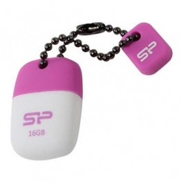 SP Touch T07 16GB USB 2.0 Flash Drive - White/Pink