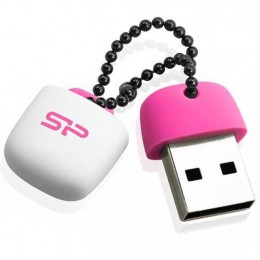 SP Touch T07 64GB USB 2.0 Flash Drive - White/Pink