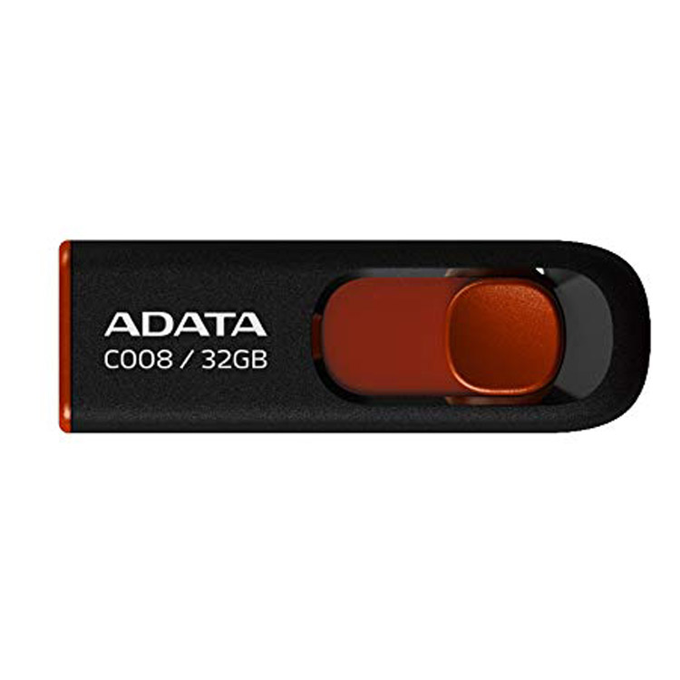 خرید فلش مموری ADATA C008 - ظرفیت 32 گیگابایت - سیاه